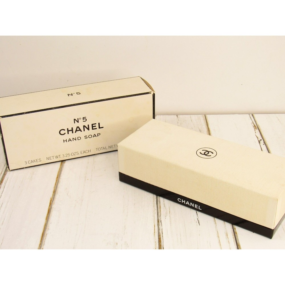 Chanel No. 5 Hand Soap with Hard Case Set of 3 With Soap Dish 9.75 oz